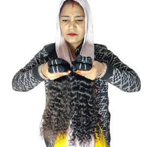 Prix d'usine en gros Extensions de cheveux indiens malaisiens naturels Cuticule alignée vierge brute Faisceaux de cheveux ondulés bouclés humains - Product Image 5