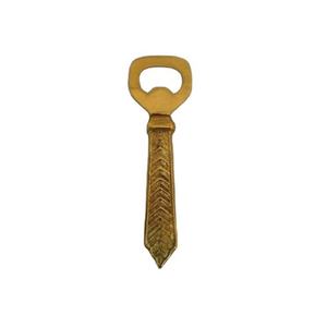 Gold Plated Metal Simple Emboss Design High Quality Bottle Opener - Product Image 1