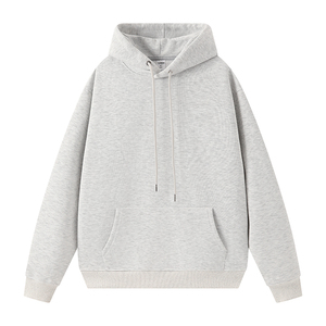 Sudadera con Capucha Azul Claro para Hombre, Corte Holgado, Tejida, Manga Larga, Diseño Casual con Bolsillos, Estilo Otoñal - Product Image 3
