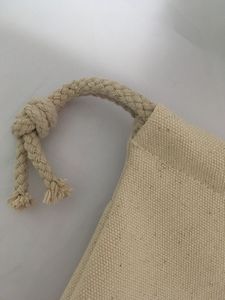 Natural Cotton <b>Canvas</b> <b>Drawstring</b> <b>Bag</b> Wholesale Eco-Friendly Storage Pouch Gift Packaging Jewelry Cosmetic Travel Organizer - Product Image 3