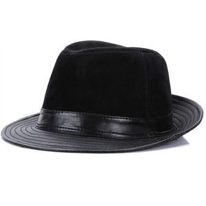 <b>Mens</b> Leather Snapback <b>Cap</b> <b>Flat</b> Brim Adjustable Fashion Hat Soft Comfortable Street Wear Daily Use OEM Factory Custom Production - Product Image 3