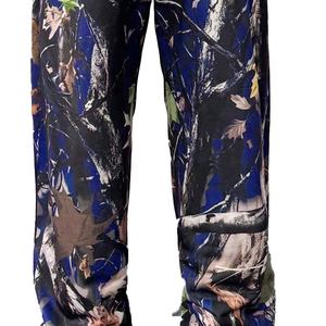 กางเกงวอร์มผ้าคอตตอนน้ำหนักเบากันลมสำหรับผู้ชายทรงตรงทรงหลวมลายพรางมีเชือกรูดสีพื้นฮิปฮอป - Product Image 5