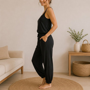 Ensemble de vêtements de détente pour femmes, polyester, rayonne, doux, écologique, respirant, anti-boulochage - Product Image 4