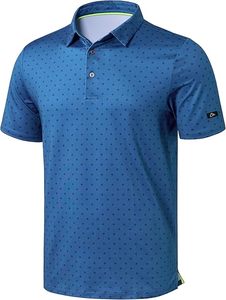 <b>Men's</b> <b>Green</b> Camouflage Print Short Sleeve <b>Polo</b> <b>Shirt</b> Breathable Knitted Casual Style Left Sleeve Logo - Product Image 4
