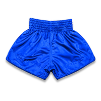 Özel Tasarım Saten Muay Thai MMA Dövüş Şortları İşlemeli Lüks Spor Giyim Polyester/Naylon Kumaştan Üretilmiş Premium Çapraz Yamalı Boks Şortları
