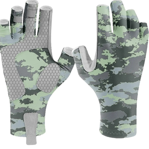 Gants de pêche unisexes en néoprène de qualité supérieure, protection UV, antidérapants, sans doigts, séchage rapide, logo personnalisé, fournisseur OEM, usine au Pakistan - Product Image 6