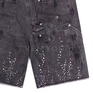 Shorts en strass de style urbain haute performance pour hommes, imprimé scintillant pour tenues décontractées tendance - Product Image 5