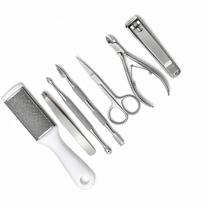 Professional Stainless Steel Manicure <b>Kit</b> with <b>Nail</b> Clipper Scissors Tweezers File and Pusher for Adult Use - Product Image 4