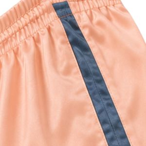 Conjunto de Pijama de Satén Color Durazno para Mujer, Cuello en V, Manga Corta, Top y Pantalones Cortos, Bordado de Oso, Ropa de Dormir Suave, Personalizable OEM ODM - Product Image 5