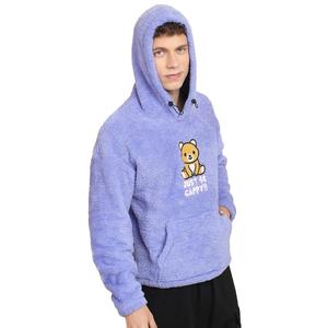 Custom Design <b>Men's</b> Casual Pullover <b>Sherpa</b> Fleece French Terry 100% Cotton Windproof Breathable Regular Fit Warm <b>Hoodies</b> For <b>Men</b> - Product Image 6