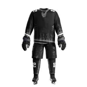 Premium Quality Breathable High Quality New Arrival Men's Adult Ice Hockey Uniform Sets 100% Polyester Eco-Friendly Quick Dry - Product Image 3