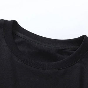 Heavyweight Cotton Streetwear T-<b>Shirt</b> Men's Oversized Fit with Custom White Flame Applique <b>Patchwork</b> - Product Image 2