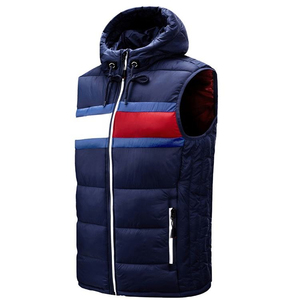 Gilet de Costume Formel pour Homme en Toile Anti-Plis à Séchage Rapide Grande Taille Veste d'Hiver Chaude Sans Manches à Fermeture Éclair Style Décontracté - Product Image 4