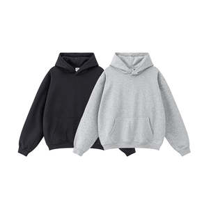 Sweat à capuche unisexe en molleton 100% coton, couleur unie personnalisable, 210 g/m², coupe oversize, style streetwear, écologique, respirant, sans cordon de serrage, pour la gym - Product Image 1