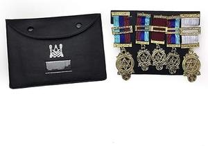 Masonic Carry Case <b>Black</b> Fux Leather(X Large) Color <b>Black</b> Material Faux Leather Inner Material Faux Leather - Product Image 4