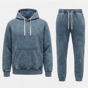 New Stitched Men's Acid Wash <b>Tracksuit</b> Custom Made Anti Wrinkle Breathable Gym Athletic Jogging Fitness Customized Color - Product Image 1