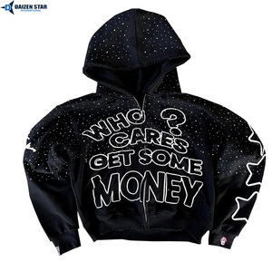 Sudadera con Capucha Deportiva, Sudadera con Capucha de Felpa de Algodón para Hombre, Ropa Deportiva Informal, Impresión Personalizada - Product Image 3