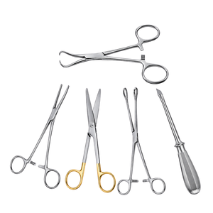 Kit d'instruments chirurgicaux pour thoracotomie fermée en acier inoxydable réutilisable pour l'insertion de tube thoracique pour hôpital - Product Image 2