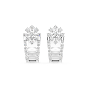 14K Rose Gold Round Lab-Grown Diamond Drop Earrings for Women Wedding Wear Earring New Grown Diamond - Product Image 5