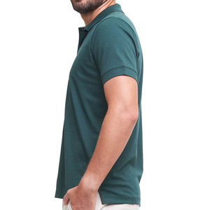 Polo de Poliéster Personalizado con Logotipo para Hombre, Jersey de Manga Corta de Secado Rápido, Transpirable, Tejido, Bordado, con Patrón de Jersey de Golf, ODM - Product Image 4