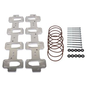 Adattatori Collettore Aspirazione AC Modello X6 E71 per Testata Cilindri LS a Porta Cattedrale (Porta Rettangolare) in Alluminio, Nuovi, Monobullone - Product Image 4