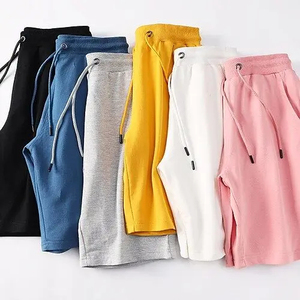 Shorts tricotés à motif floral pour hommes avec cordon de serrage, poches, taille mi-haute, décontractés, respirants, haute qualité, gris, rouge, noir, OEM ODM, nouveau design 2026 - Product Image 4