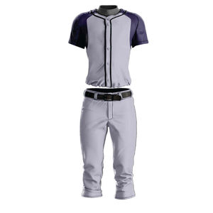 2026 Softball Uniforms Customized Baseball Uniforms Custom Men's Baseball & Softball Wear Set Crewneck Button <b>down</b> Shirt & <b>Pants</b> - Product Image 1