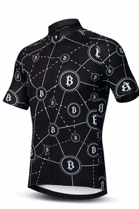 เสื้อปั่นจักรยานแขนสั้นผู้ชาย ดีไซน์เพชรหลากสี แห้งเร็ว ระบายอากาศได้ดี - Product Image 5