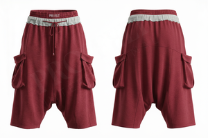 Pantalones Cortos Cargo Oversize de Corte Holgado hasta la Rodilla, Estilo Urbano con Bolsillos Laterales, Casuales de Verano, Deportivos, de Cintura Media, Holgados, 100% Algodón de Secado Rápido - Product Image 4