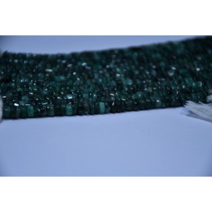 Perles de pierres précieuses naturelles en émeraude en gros, perles artisanales en vrac, mélange de couleurs, brins pour la fabrication de bijoux, Jaipur, Inde - Product Image 3