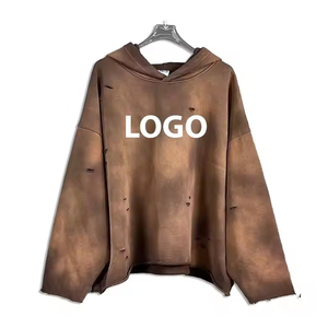 Sweat-shirt à capuche délavé à l'acide, coupe classique, élégant, confortable, style streetwear vintage, pour un look moderne au quotidien - Product Image 6