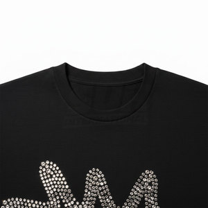 เสื้อยืดผู้ชายไซส์ใหญ่ประดับเพชร 100% ผ้าฝ้าย แขนปกติ เป็นมิตรกับสิ่งแวดล้อม ระบายอากาศได้ดี ดีไซน์ลำลอง ราคาสุดคุ้ม - Product Image 2