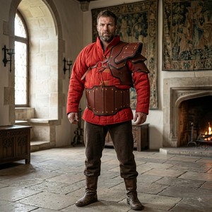 Armure d'épaule médiévale, protège-épaule, protège-taille, guerrier viking, LARP, chevalier, costume de cosplay Renaissance, reconstitution historique, gilet pour homme - Product Image 2