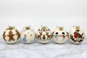 Bola de Secadora de Fieltro de Lana Ecológica para Navidad – Decoración Colgante - Product Image 3