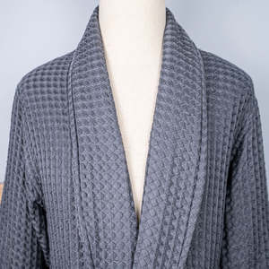 Nesta Sports Luxury 100% Cotton Waffle Robe de chambre pour homme en coton gaufré de haute qualité, super douce et chaude - Product Image 2