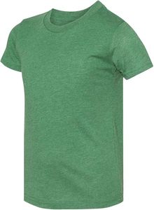 T-shirt éco-responsable pour homme, confectionné en tissu tissé mélange polyester-coton 200 grammes avec détails brodés, style uni - Product Image 2