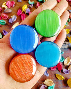 Poignées de téléphone de différentes couleurs en pierre de labradorite, pierre précieuse de paume en labradorite, labradorite multi-feu, pierres précieuses en gros - Product Image 4