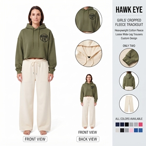 Conjunto Deportivo de Pantalón Ancho y Chaqueta con Cierre para Mujer, en Colores Coordinados - Product Image 1
