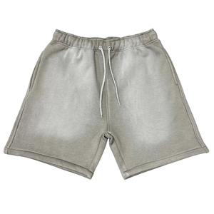 Pantalones Cortos Desgastados para Hombre, de Alta Calidad, Personalizados, con Lavado Ácido, 100% Algodón, Estilo Vintage, con Cordones, para Verano, Moda Urbana - Product Image 1