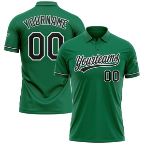 Venta al por Mayor Directa de Fábrica OMMIZ INDUSTRY, Camiseta Polo de Golf Verde de Alto Rendimiento Personalizada - Product Image 5