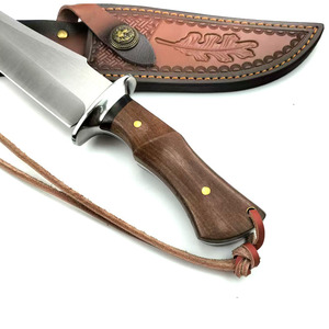 Hecho a mano de acero de Damasco Bushcraft caza Skinner cuchillo EDC cuchillo de supervivencia hueso quemado y cuchillos con mango de madera - Product Image 3