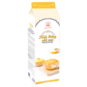 Prix attractif Crème non laitière de fabrication pour exportation OEM/ODM, pour pâtisserie et desserts, HALAL, Crème de fromage et d'œuf, Crème d'œuf non cuite 1KG, Douce - Product Image 1