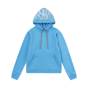 Sweat à capuche personnalisé pour homme en molleton de coton, style streetwear, avec poche kangourou et imprimé graphique, vente en gros OEM - Product Image 2