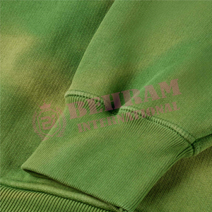 Sudadera con Capucha 100% Algodón, Felpa/Felpa Francesa, de Secado Rápido, Transpirable, Lavada con Ácido, Estilo Urbano, Desgastada, Lisa - Product Image 6