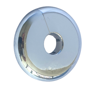 FGP0002 Placa de pared dividida CTS de 1/2 pulgada, 2-1/2 pulgadas de diámetro exterior, moderna, de plástico, para montaje en pared - Product Image 1