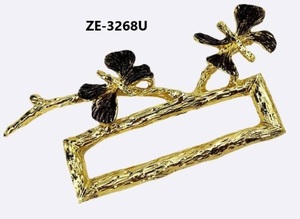 Support de serviettes en métal fait main en gros, organisateur de mouchoirs de table haut de gamme pour la maison, support de serviettes à double fente pour l'exportation - Product Image 2