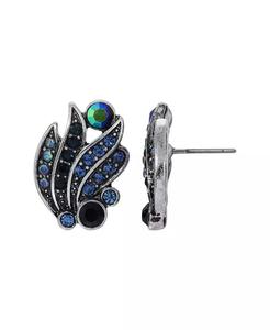 Orecchini con bottone multicolore in tonalità argento |   2028 - Product Image 1