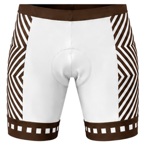 White Chocolate Brown Padded <b>Cycling</b> <b>Shorts</b> Breathable Quick Dry Stretch Road Bike Racing Training Performance Bicycle Sports - Product Image 1