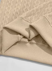 Sweat-shirt à capuche en tricot pour homme, couleur unie, coupe classique, décontracté, pour l'automne, en coton, manches longues, respirant, avec poche, 350g - Product Image 5