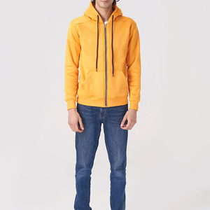 Mens <b>Thick</b> <b>Fleece</b> Zip Hoodie Warm Insulated Fabric Winter Hoodie Europe Streetwear Mens Premium Cotton Rich Zip Hoodie - Product Image 5